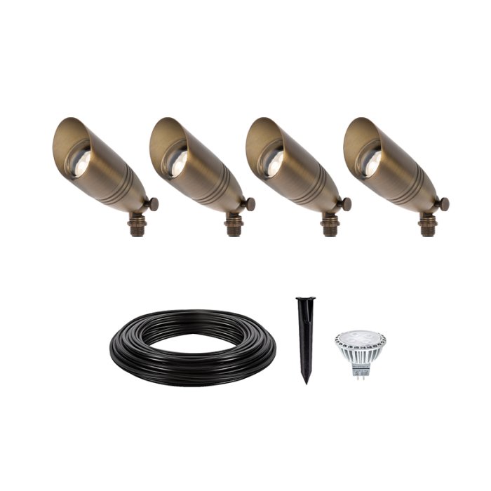 LED Landscape Lighting Expansion Kit - 4 Spotlights main product photo