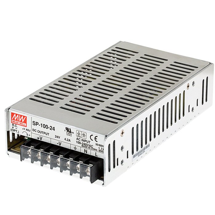 Mean Well LED Switching Power Supply - SP Series - Built-in PFC - 24 VDC - 100W / 150W / 200W / 320W main product photo