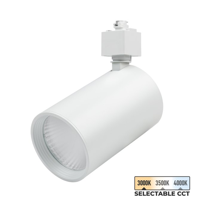 Nora Lighting Jason PS 20W LED Halo Track Light Head - 1,450 Lumens - White - Flood / Narrow Flood main product photo