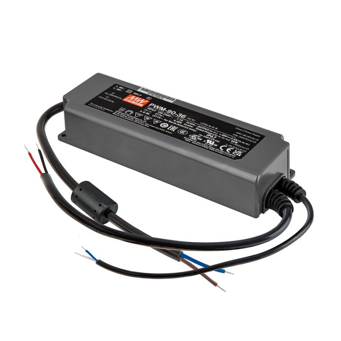 Mean Well PWM Series 36V LED Switching Power Supply - Optional Power Cord - 40W / 90W / 120W / 200W main product photo
