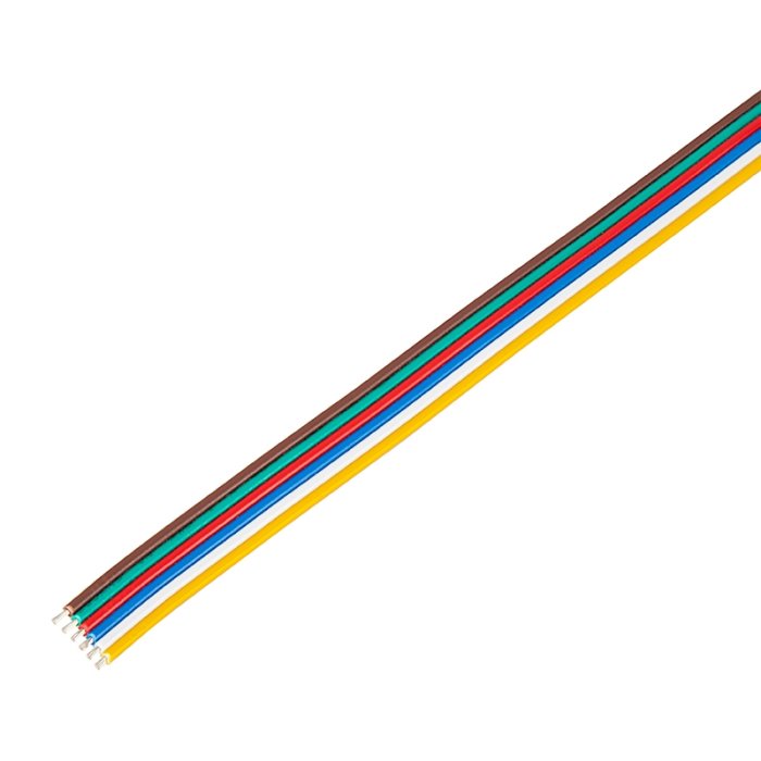 22 Gauge Wire - Six Conductor RGB+Tunable White Power Wire 22 Gauge Wire - Six Conductor RGB+Tunable White Power Wire