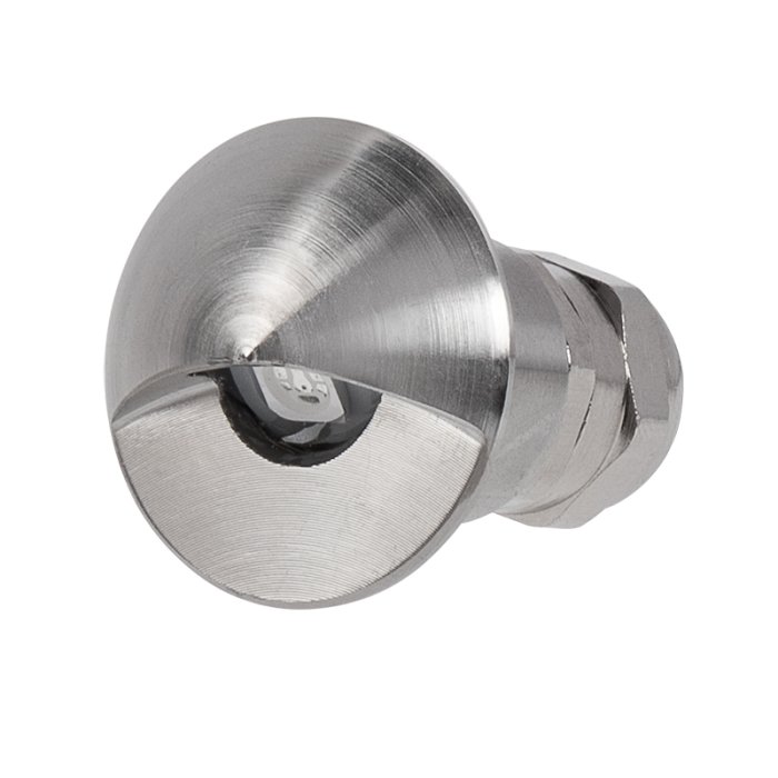 12V RGB Recessed Eyelid LED Step / Deck Light - Stainless Steel - Single / 6-Pack main product photo