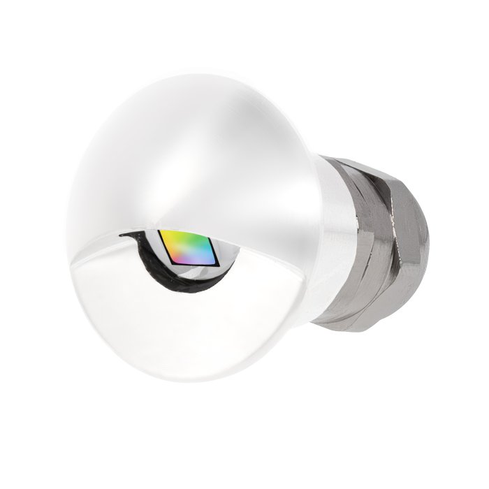 12V White RGB Recessed Eyelid LED Step / Deck Light - Single / 6-Pack main product photo