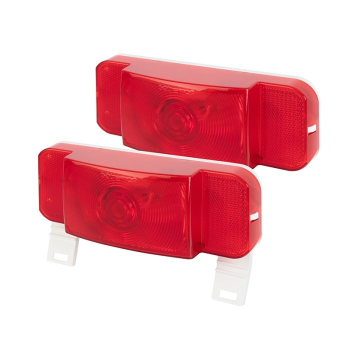 ONE LED RV Combination Tail Light - White Base - 1 LED - Passenger Side / Driver Side main product photo