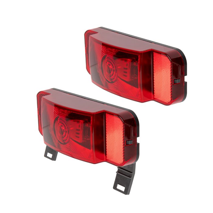 ONE LED RV Combination Tail Light - Black Base - 1 LED - Passenger Side / Driver Side main product photo