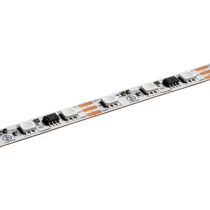 5m Digital RGB LED Strip Light - Addressable Color-Chasing LED Tape Light - 12V - IP20 5m Digital RGB LED Strip Light - Addressable Color-Chasing LED Tape Light - 12V - IP20