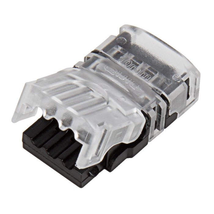 Solderless Clamp On LED Strip Light to Pigtail Adapter - 10mm Tunable White Strips - 22-18 AWG Solderless Clamp On LED Strip Light to Pigtail Adapter - 10mm Tunable White Strips - 22-18 AWG