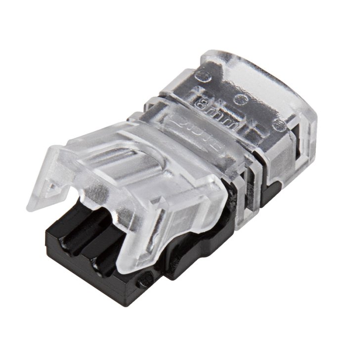Solderless Clamp On LED Strip Light to Pigtail Adapter - 8mm Single Color Strips - 22-18 AWG Solderless Clamp On LED Strip Light to Pigtail Adapter - 8mm Single Color Strips - 22-18 AWG