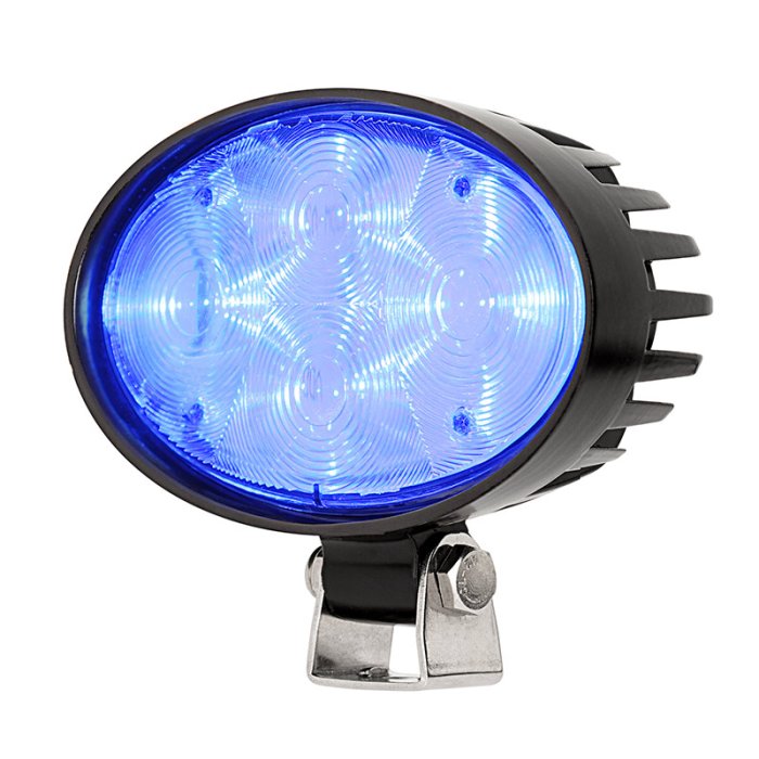 Blue LED Safety Light w/ Square Beam Pattern Blue LED Safety Light w/ Square Beam Pattern