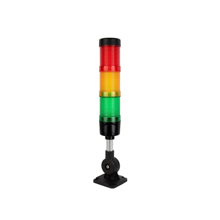 Preassembled LED Signal Tower Stack Lights - 2" Diameter - Adjustable Mount with 50mm Pole main product photo