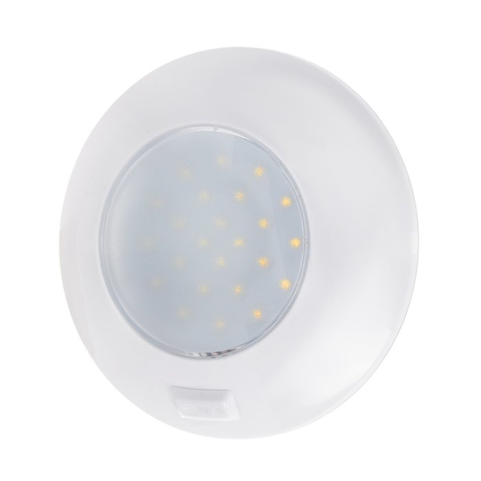 LED Interior Dome Light with Switch - Door Switch Compatible - 5-1/2" Round - 3000K / 4000K main product photo