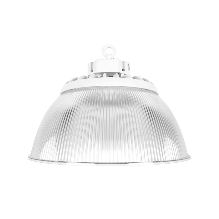 100W UFO LED High Bay With Reflector - Sensor Ready - 250W MH Equivalent - 15,300 Lumens - White Finish - 5000K - Optional Networked Lighting Controls main product photo