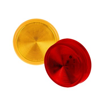 Peterson Piranha LED Clearance or Side Marker Light - Submersible - 3 LEDs - 2-1/2" Round - Red / Amber