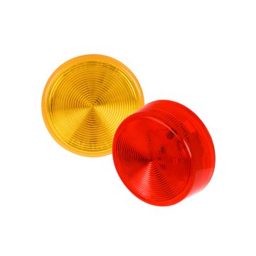 Peterson Piranha LED Clearance or Side Marker Light - Submersible - 3 LEDs - 2" Round - Red / Amber
