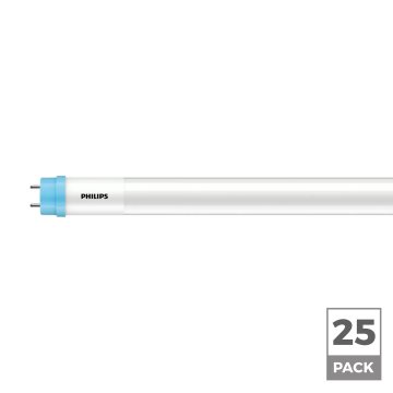 Philips 16W Contractor InstantFit Type-A LED T8 Tube - 32W Equivalent - 4ft Linear Tube Light - Double-Ended Ballast Compatible - 1,800 Lumens - 25-Pack - 4000K / 5000K