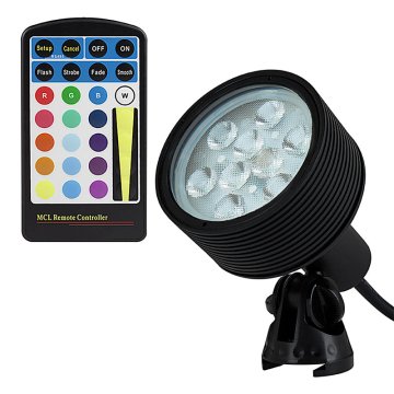                             18 Watt Color Changing RGB LED Landscape Spot Light. Remote is included.
                        