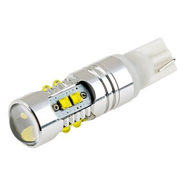 921 LED Bulb w/ Focusing Lens - 10 SMD LED Tower - Miniature Wedge Retrofit