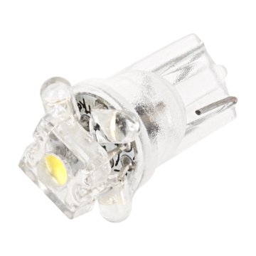 194 / 168 / T10 LED Bulb - 5 LED - Miniature Wedge Retrofit - 30 Lumens