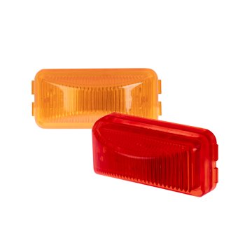 Peterson LED Clearance and Side Marker Light - 3 LEDs - Rectangle - Red / Amber