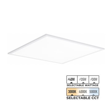 Day-Brite 2x2 LED Flat Panel Light - Selectable Wattage - Selectable CCT - Up To 4,400 Lumens - 30W / 35W / 40W - 3500K / 4000K / 5000K