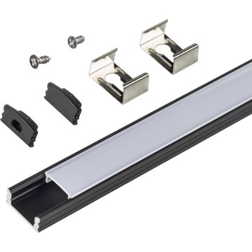 Armacost Aluminum Channel Kit for LED Strips Up To 12mm - Surface Mount - Black Anodized - 1m - 5-Pack