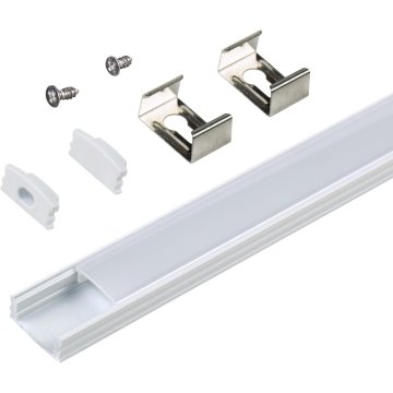 Armacost Aluminum Channel Kit for LED Strips Up To 12mm - Surface Mount - White Anodized - 1m - 5-Pack