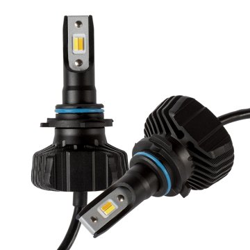 9006 Dual-Color LED Headlight Conversion Kit w/ Fog Light Function - White/Yellow - 9,000 Lumens - Fanless