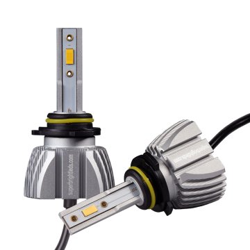 9006 Yellow LED Fog Light Bulbs with Internal Driver - 4,400 Lumens/Set