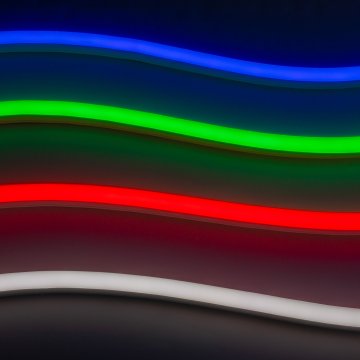 RGBW Neon LED Strip Lights - Dual Bend Neon Flex - IP67 - 23mm Wide - 24V - 5m