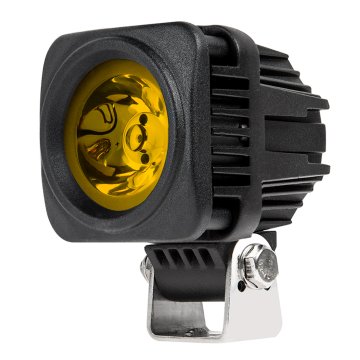 2" Yellow LED Pod Light - 10W Modular Off-Road Work Light - 900 Lumens - 30° / 60° / 120° Beam - Single / 2-Pack