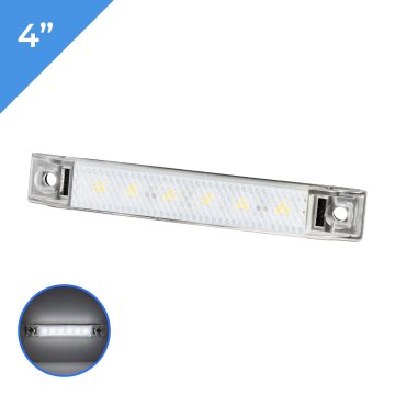 4" LED Courtesy Light - 12V Accent Light - Waterproof - Cool White / Blue