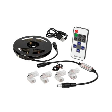TV Bias Lighting Strip Kit - 95+ CRI - Wireless RF Remote - 6500K Cool White.