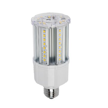 18-watt LED corn bulb with E26 base - 50-watt metal-halide equivalent - 2,700 lumens - 5000K 