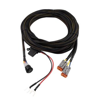 Diode Dynamics Light Duty Wiring Harness with 3-Way Switch - Dual Output - 4-Pin DT Connector
