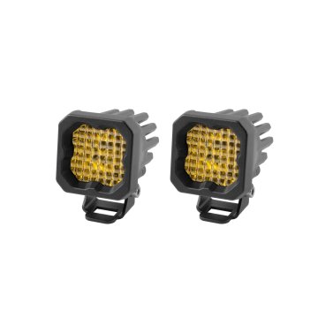 Diode Dynamics Stage Series SSC1 Pro Yellow LED Pod Lights - 2,375 Lumens - Wide Beam - Qty 2