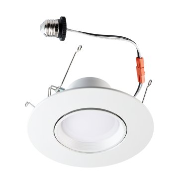 6" 12W LED Gimbal Recessed Retrofit Downlight - Ultra-High 97 CRI - Selectable CCT - 1,000 Lumens - TRIAC Dimmable
