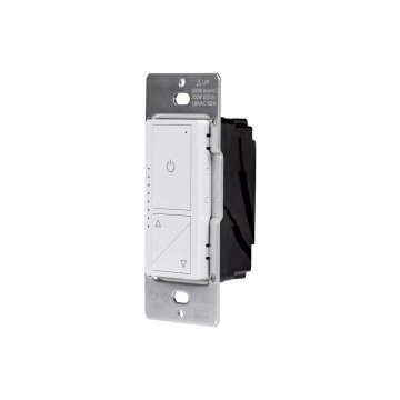 200W LED/CFL 3-Way Dimmer Switch - TRIAC Dimmer - 120 VAC - White - Push-Button - Optional Cover Plate - Single / 6-Pack