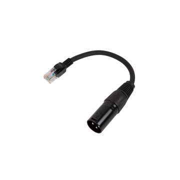 XLR3 Male to RJ45 Male - DMX Adapter - 8
