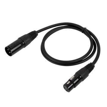 DMX Signal Cable - XLR3 Male to XLR3 Female - 1m