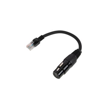 XLR5 Female to RJ45 Male - DMX Adapter - 8