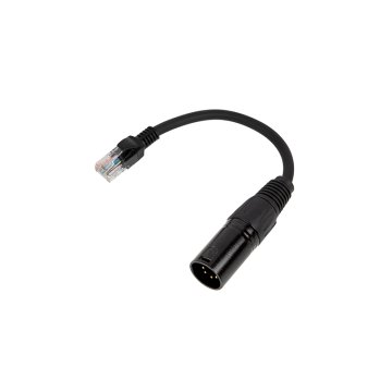 XLR5 Male to RJ45 Male - DMX Adapter - 8