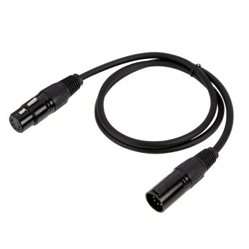 DMX Signal Cable - XLR5 Male to XLR5 Female - 1m