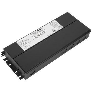 DiodeDrive 24VDC Constant Voltage Power Supply - 3 Output Class 2 - 288W - 5-in-1 Dimming - Integrated Junction Box - Wet Location Rated - Optional Power Cord