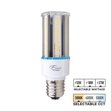LED Corn Bulb - E26 Base - Selectable CCT - Selectable Wattage - Type B Ballast Bypass - Up To 4,050 Lumens