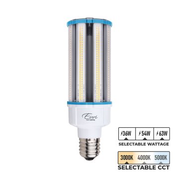 LED Corn Bulb - E39 Base - Selectable CCT - Selectable Wattage - Type B Ballast Bypass - Up To 9,513 Lumens
