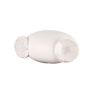 MaxLite EML Series Emergency Light - Two Adjustable Light Heads - Battery Backup - White