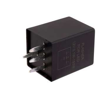 EP29L LED Bulb Electronic Flasher - 4 Pin GM Flasher - Black