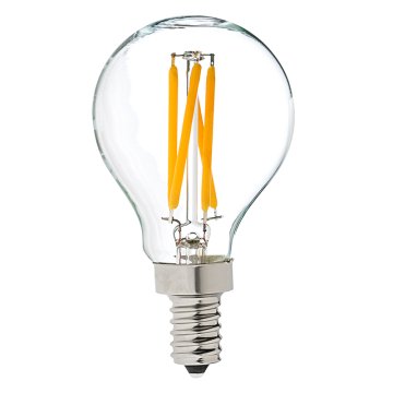 G14 LED Filament Bulb - 40 Watt Equivalent LED Candelabra Bulb - Dimmable - 370 Lumens