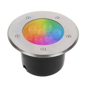 RGB LED In-Ground Well Light - 9 Watt Color Changing Landscape Light