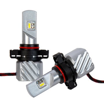 These 5202 / H16-EU / PS24W LED Fog Light Bulbs are fanless and deliver 5,000 lumens per set at 6500K.  